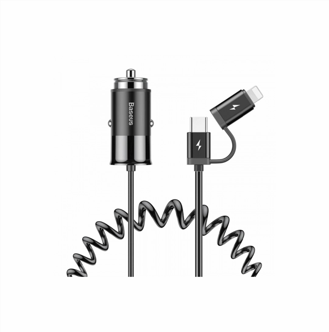 Baseus 2 in 1 USB Car Charging Adapter (CCALL-EL01)