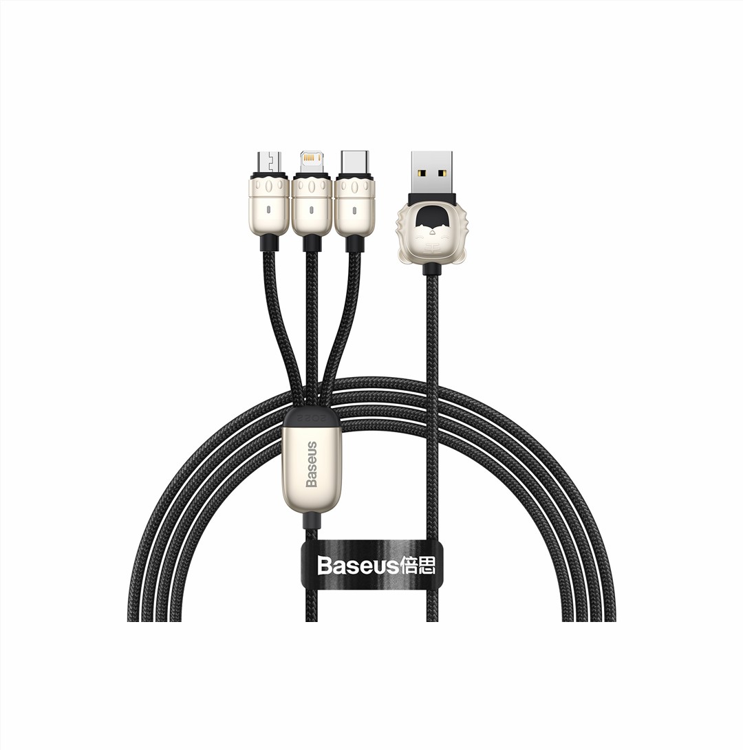 BASEUS Year Of The Tiger 3 IN 1 Cable (CASX010001) Black