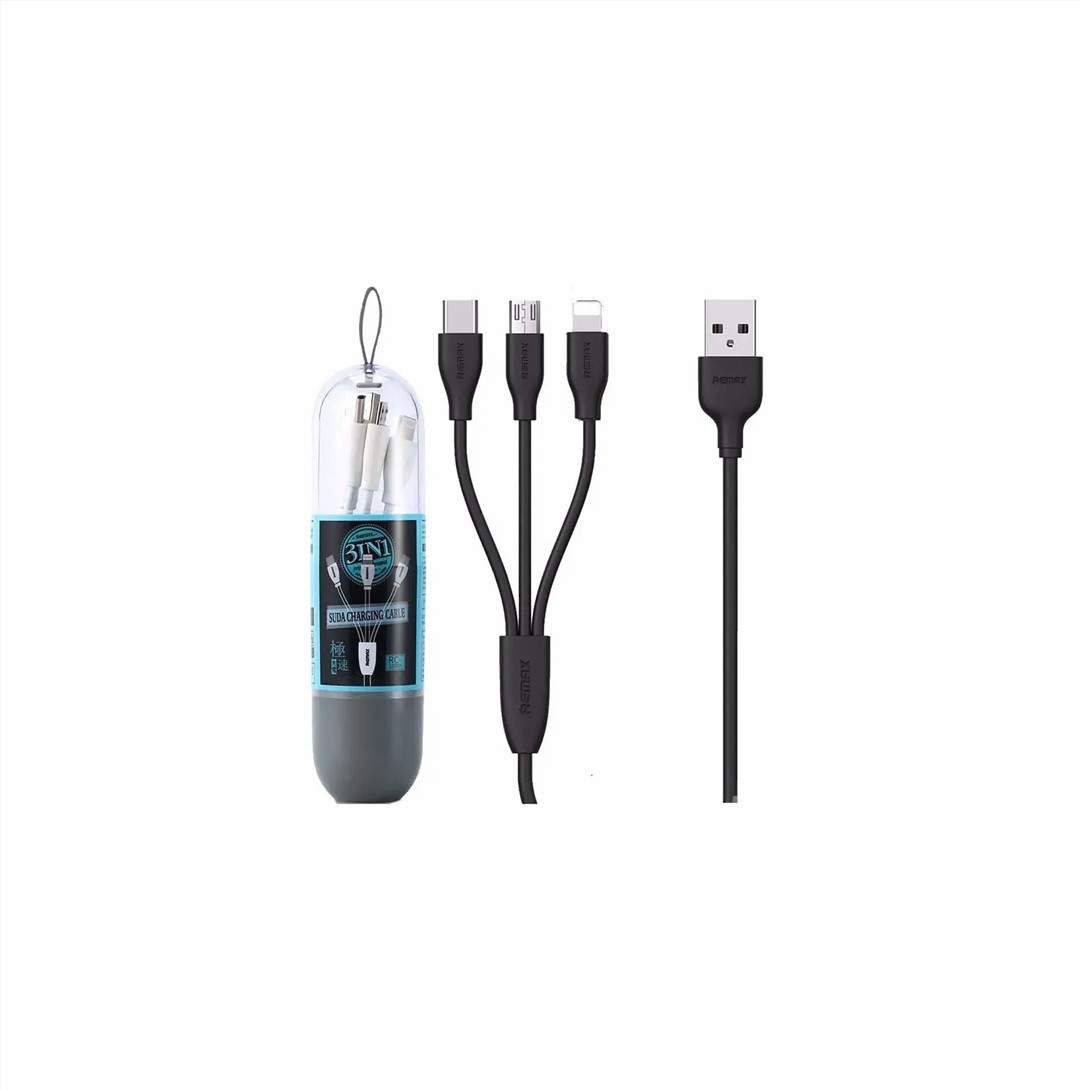 Remax RC-109th 3 in 1 Fast Charging Cable 1M