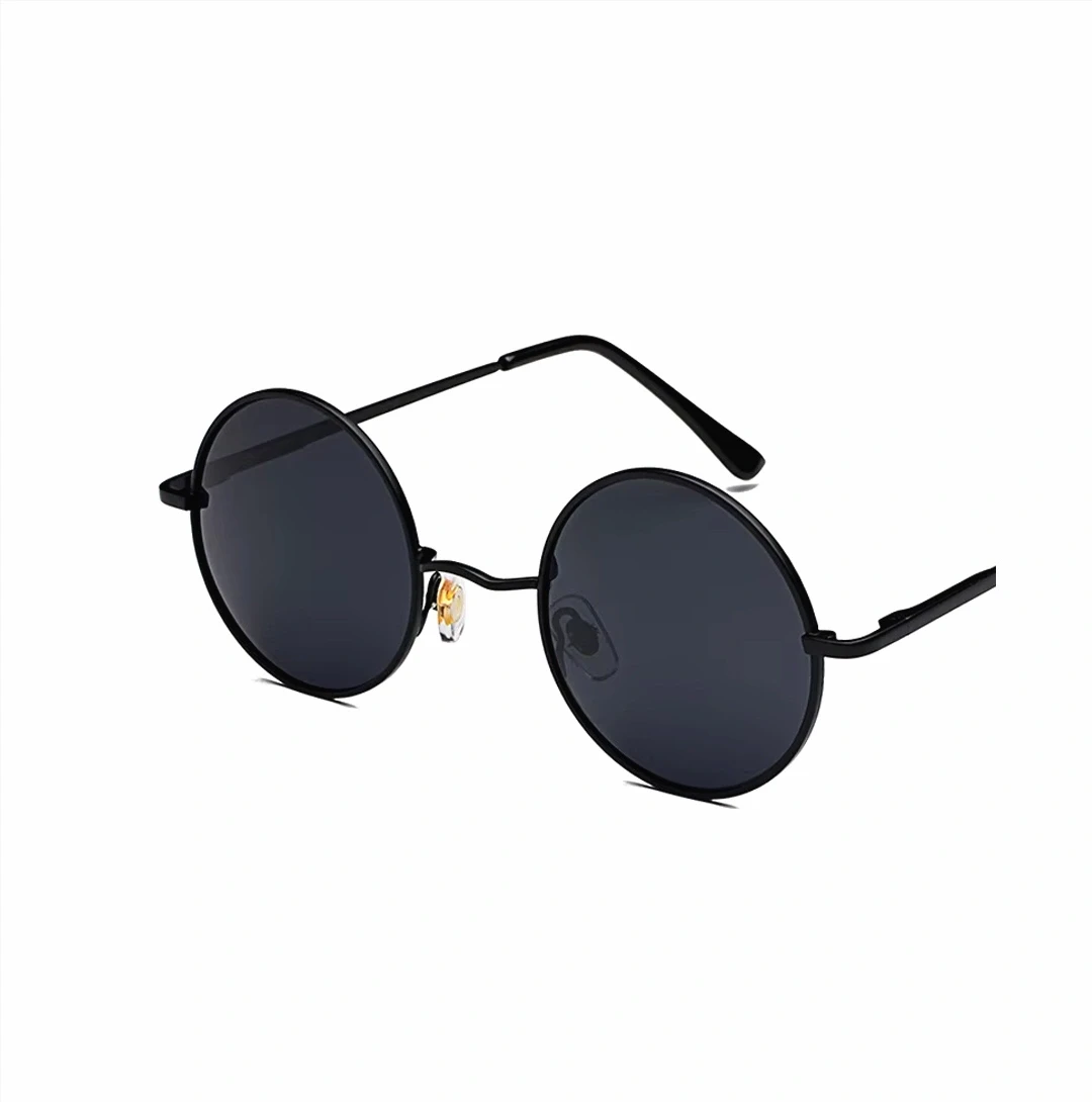 European retro round sunglasses || UV375 Resistance || Trendy flat glasses wholesale