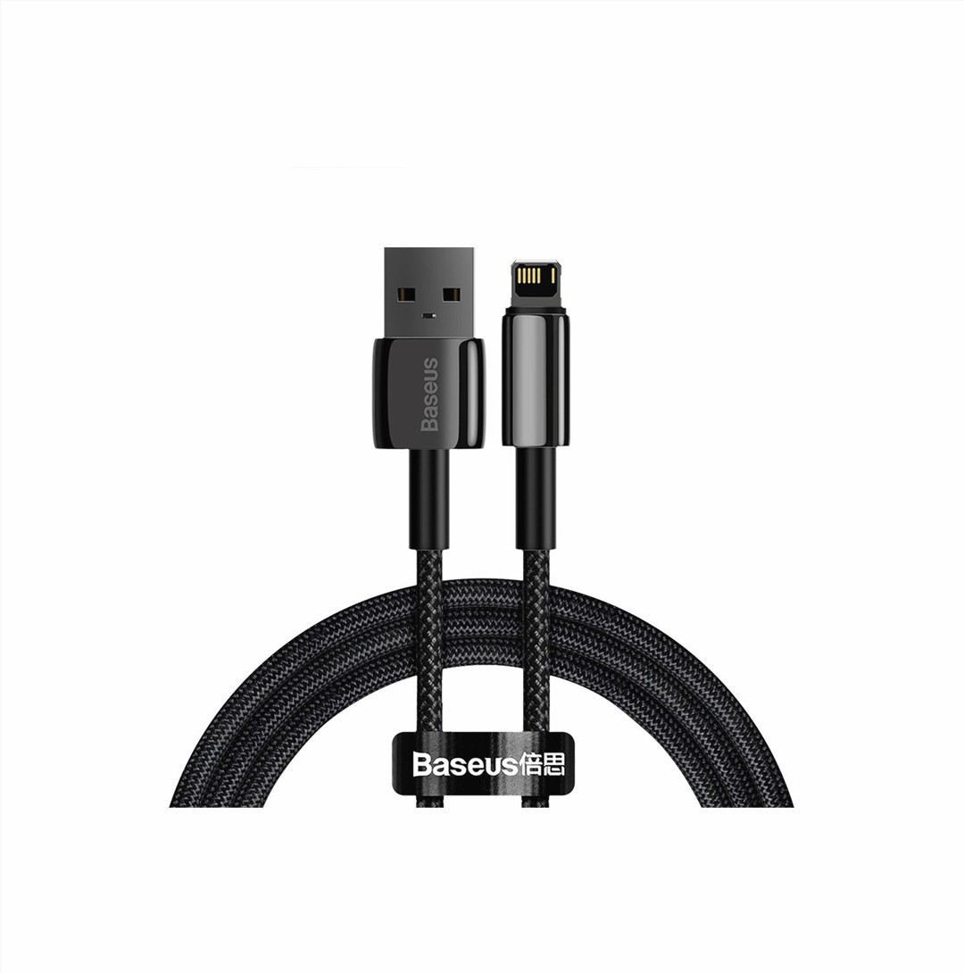 Baseus CALWJ-A01 Tungsten Gold Fast Charging Data Cable USB to iP (2.4A 2m/ 6.6 feet)