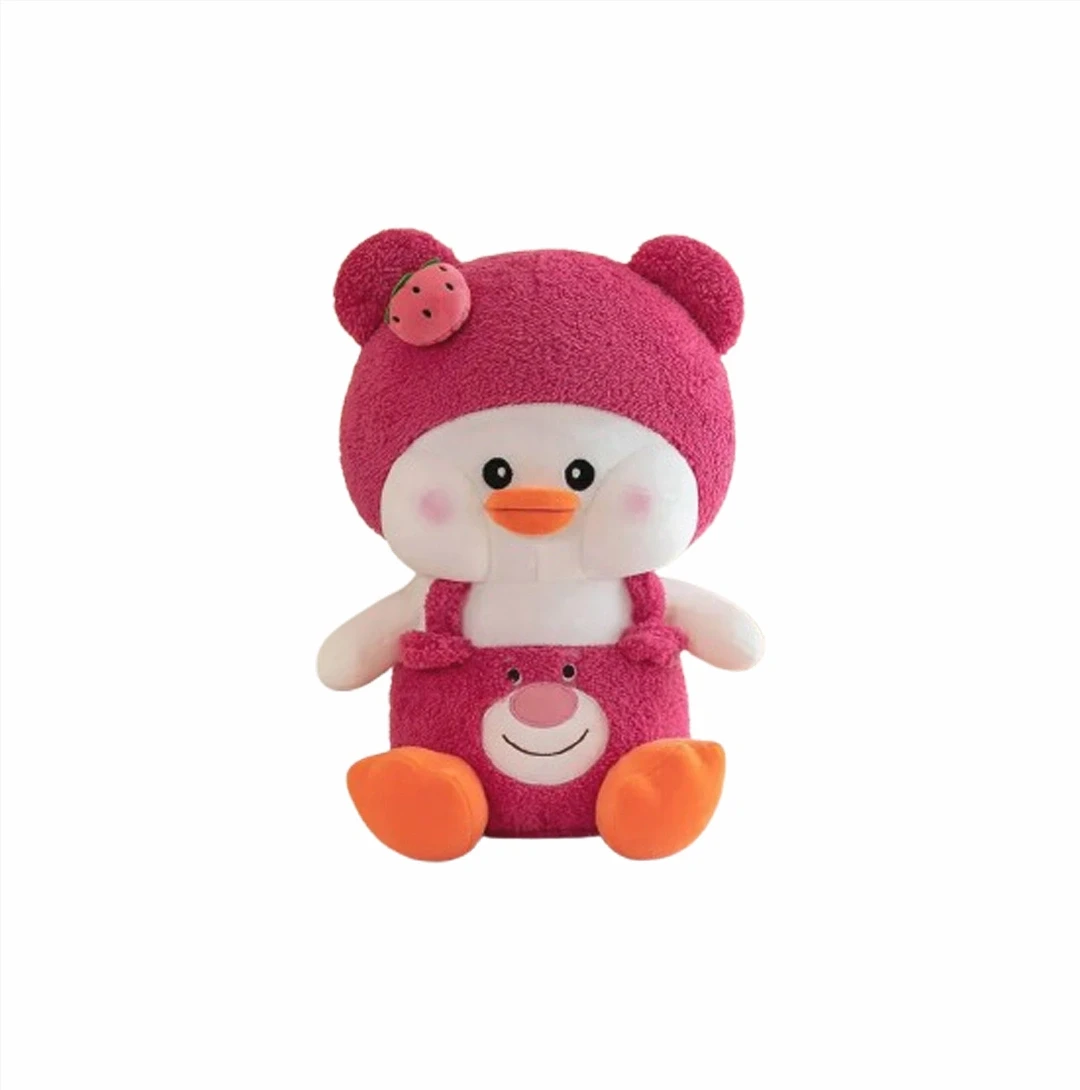 Lovely Strawberry Stuffed Animals Cute Duck Toy