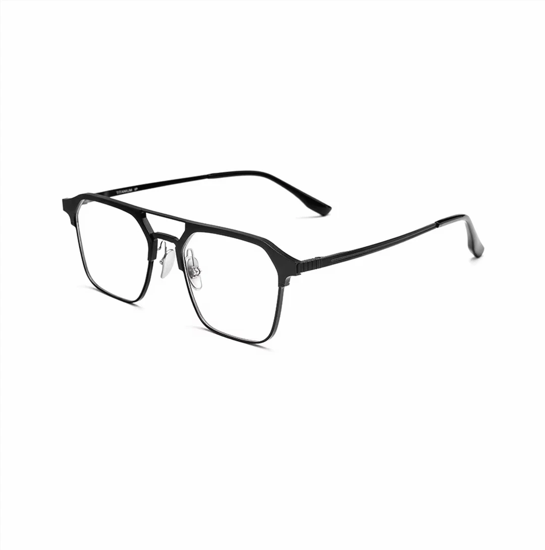 Color-changing myopia glasses for men || UV400 resistance || Half-frame glasses