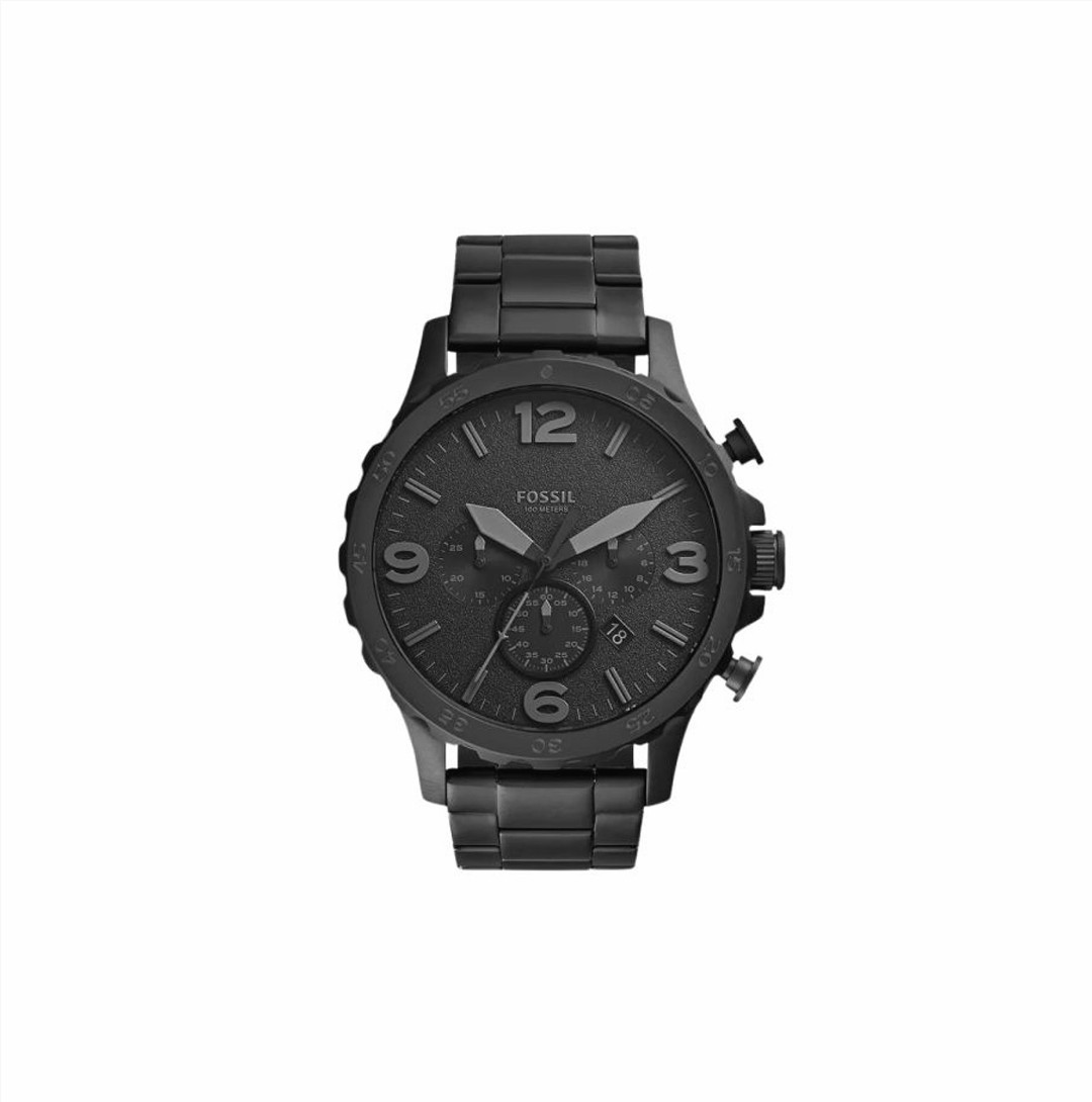 Nate Chronograph Black Stainless Steel Watch (JR1401)