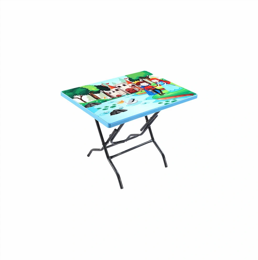 Kids Reading Table Printed Red Superman