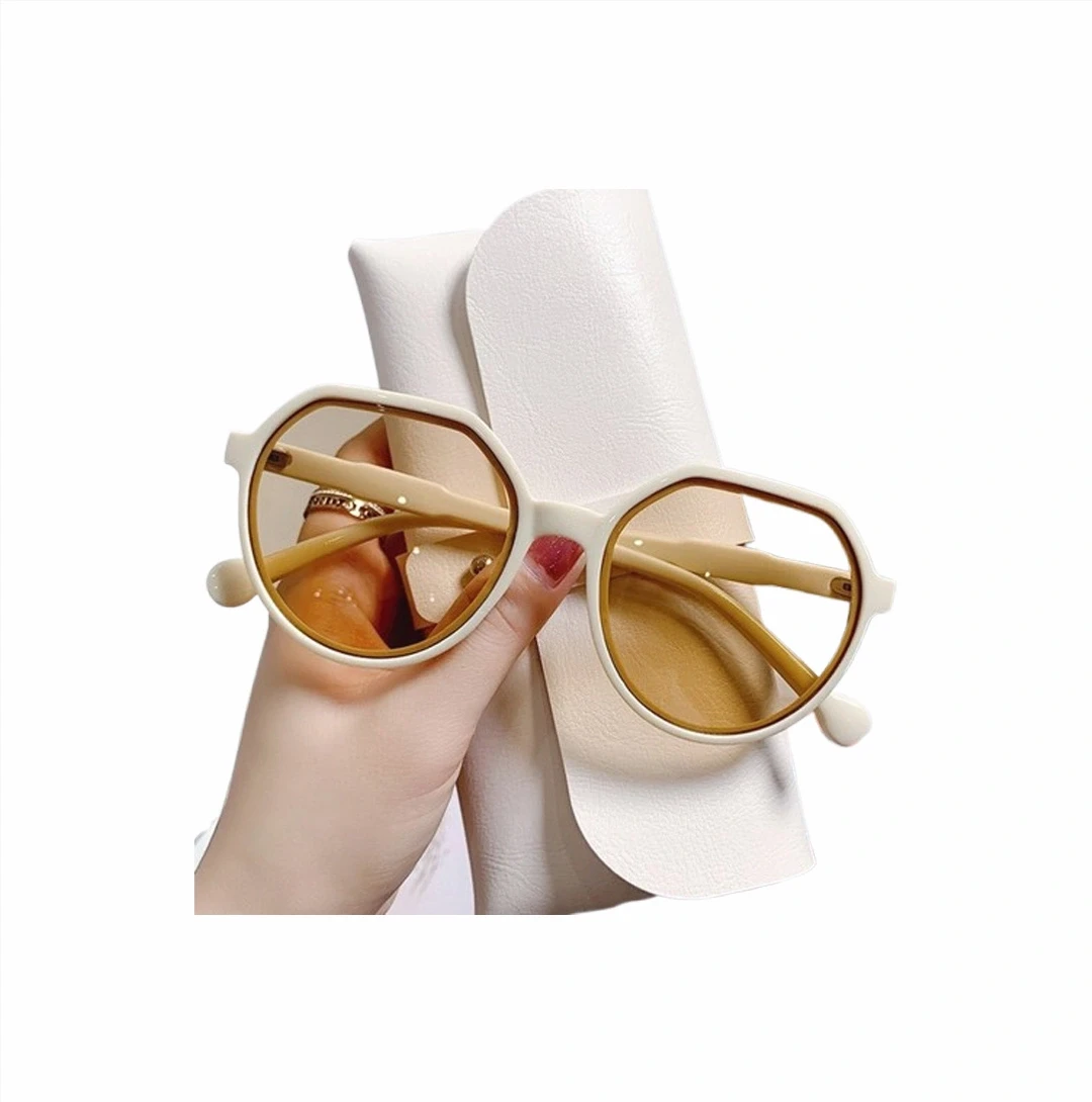 New beige jelly sunglasses for women || UV375 resistance || Hot style brown sunglasses