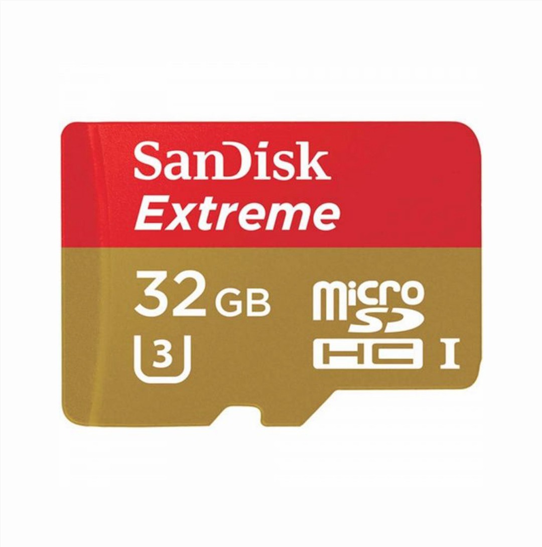 Sandisk 32GB Extreme MicroSDHC 4K UHD Memory Card