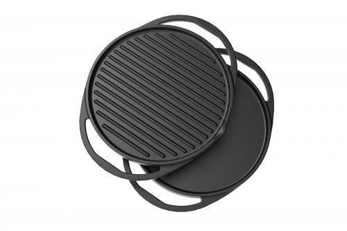 WCW- Cast Iron Tawa N Grill 2 in 1 28cm