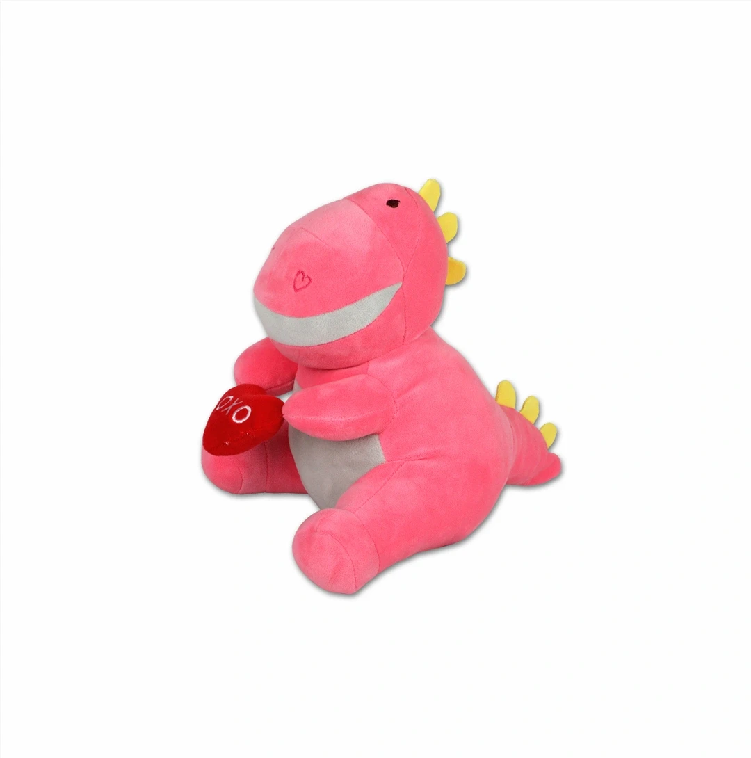 Comfy Heart Sitting Dinosaur Toy || 30 cm