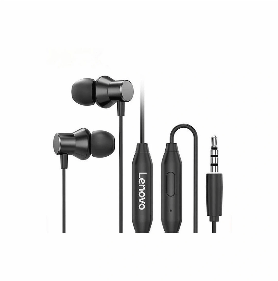 Lenovo HF130 Wired 3.5mm In-ear Headphones – Black