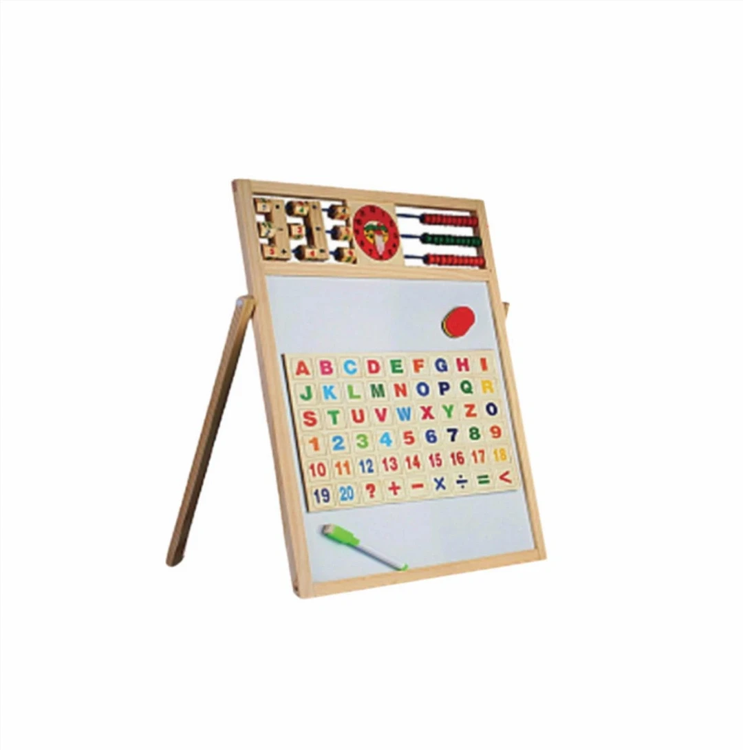 Multipurpose Double-Sided Magnetic & Wooden Writing Board Small