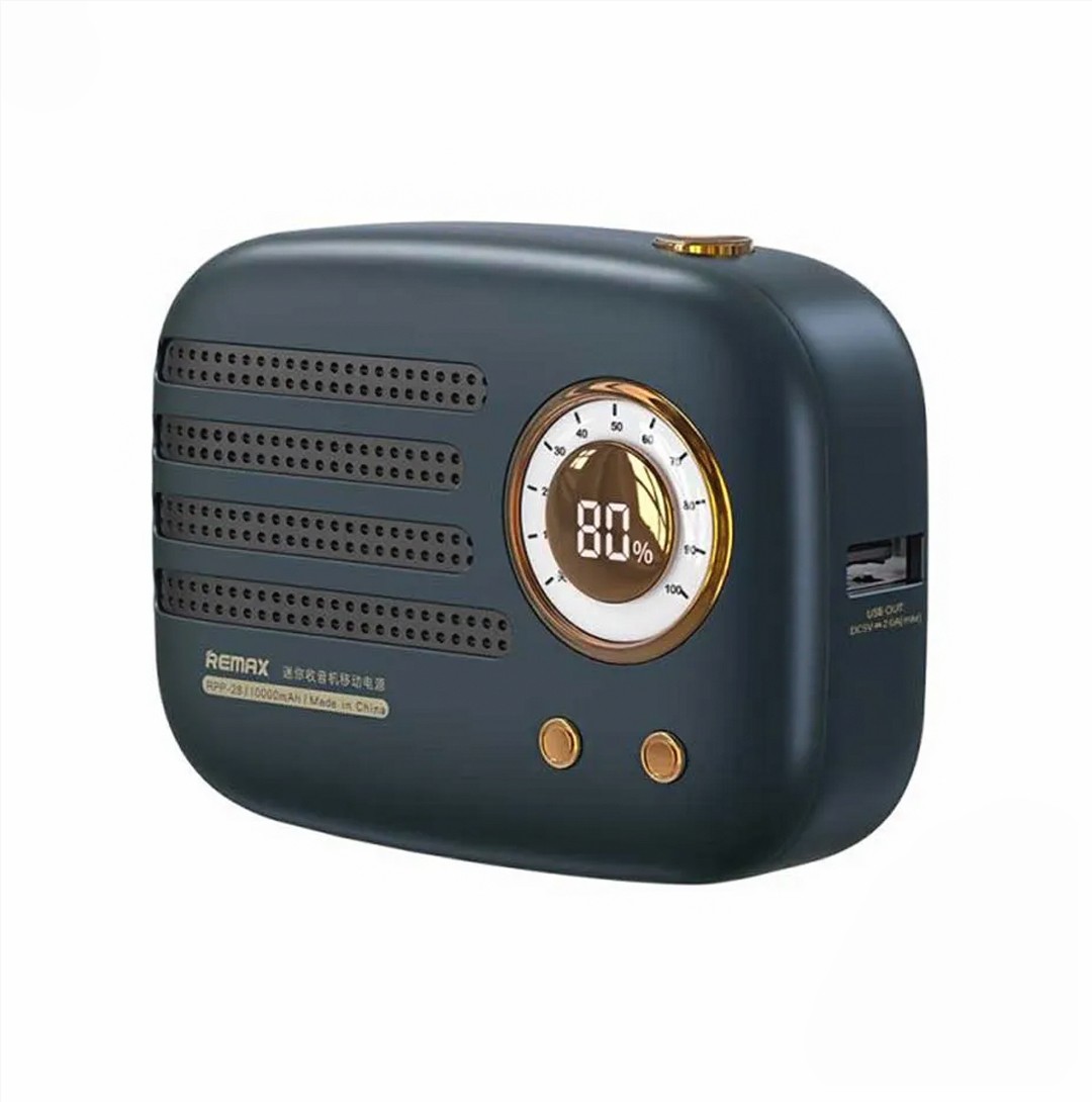 Remax RPP-28 9000 mAh Retro Mini Radio Power Bank