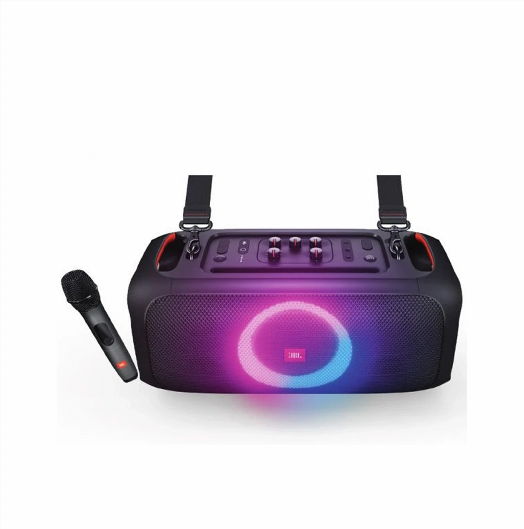 JBL PartyBox On-The-Go Portable Party Speaker with Wireless Hand-Held Microphone