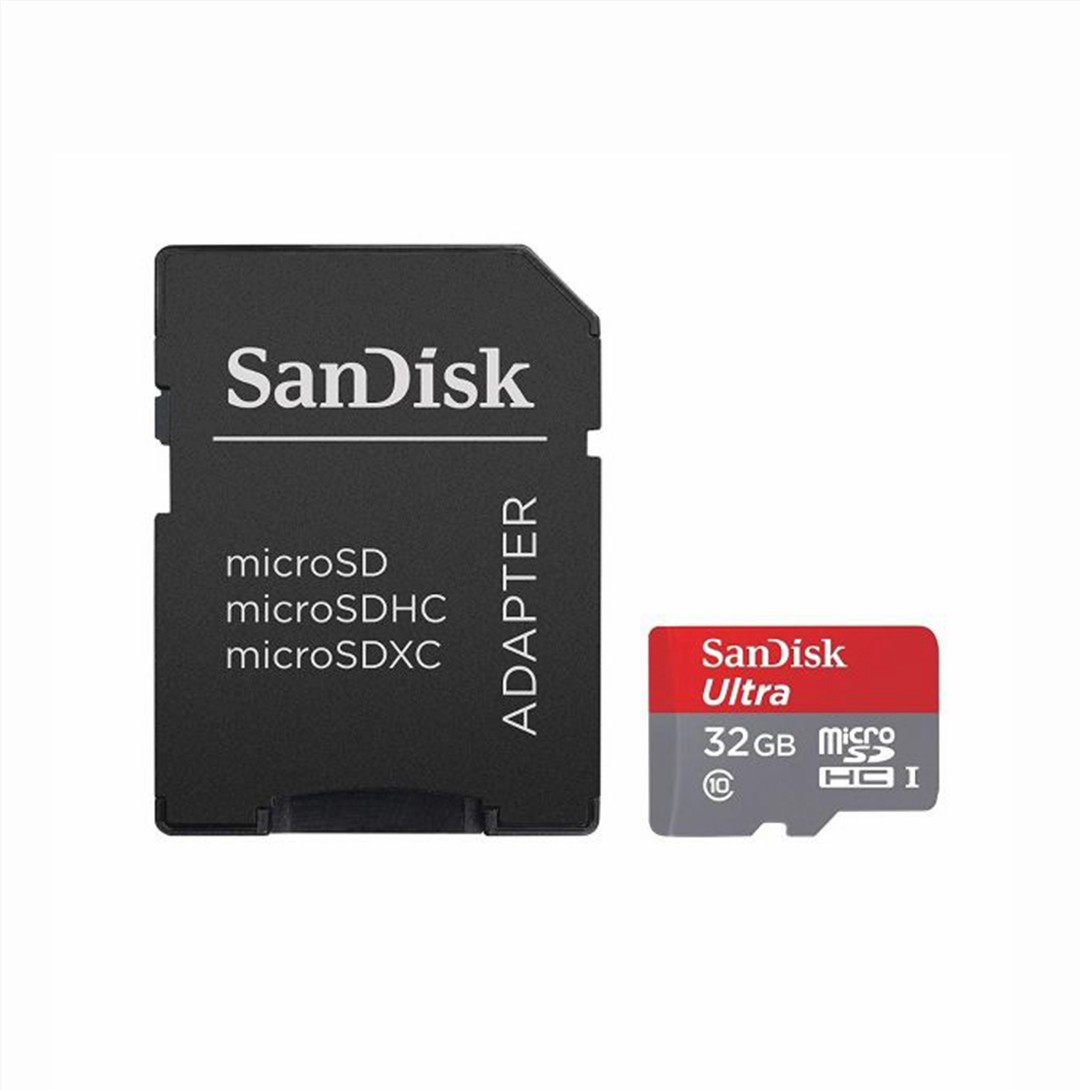 SanDisk Ultra 32GB microSDHC UHS-I Card with Adapter