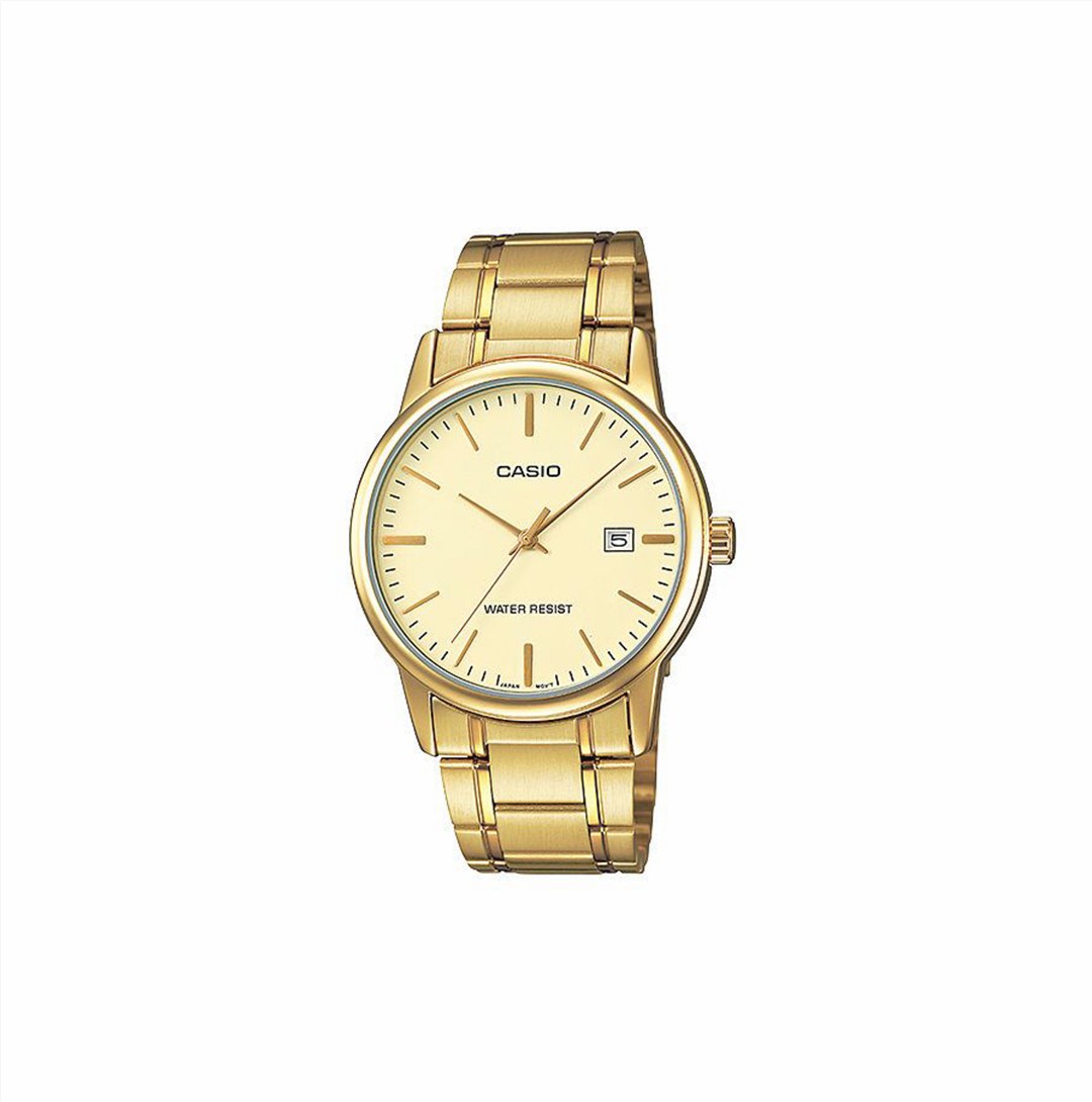 Casio Golden Bridal Watch for Gents (MTP-V002G-9A)