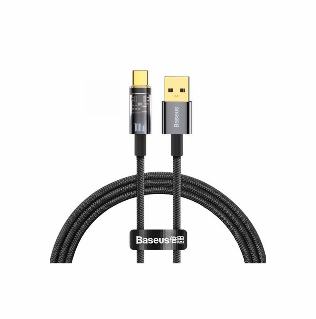 Baseus Explorer Series Auto Power-Off Cable USB to Type-C (100W, 2 Meter)