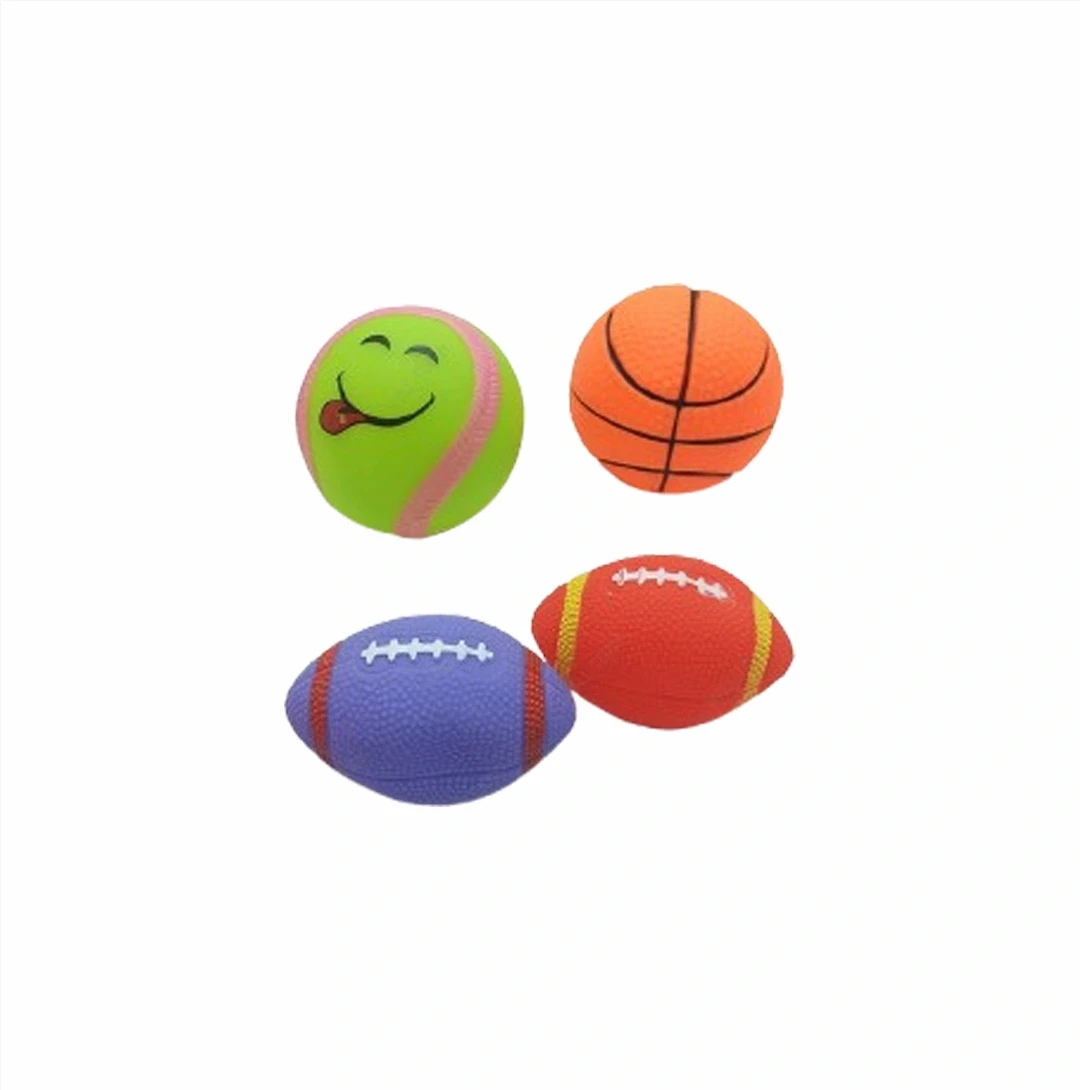 Rubber Baby Toys Ball With Whistle || 6 Pcs