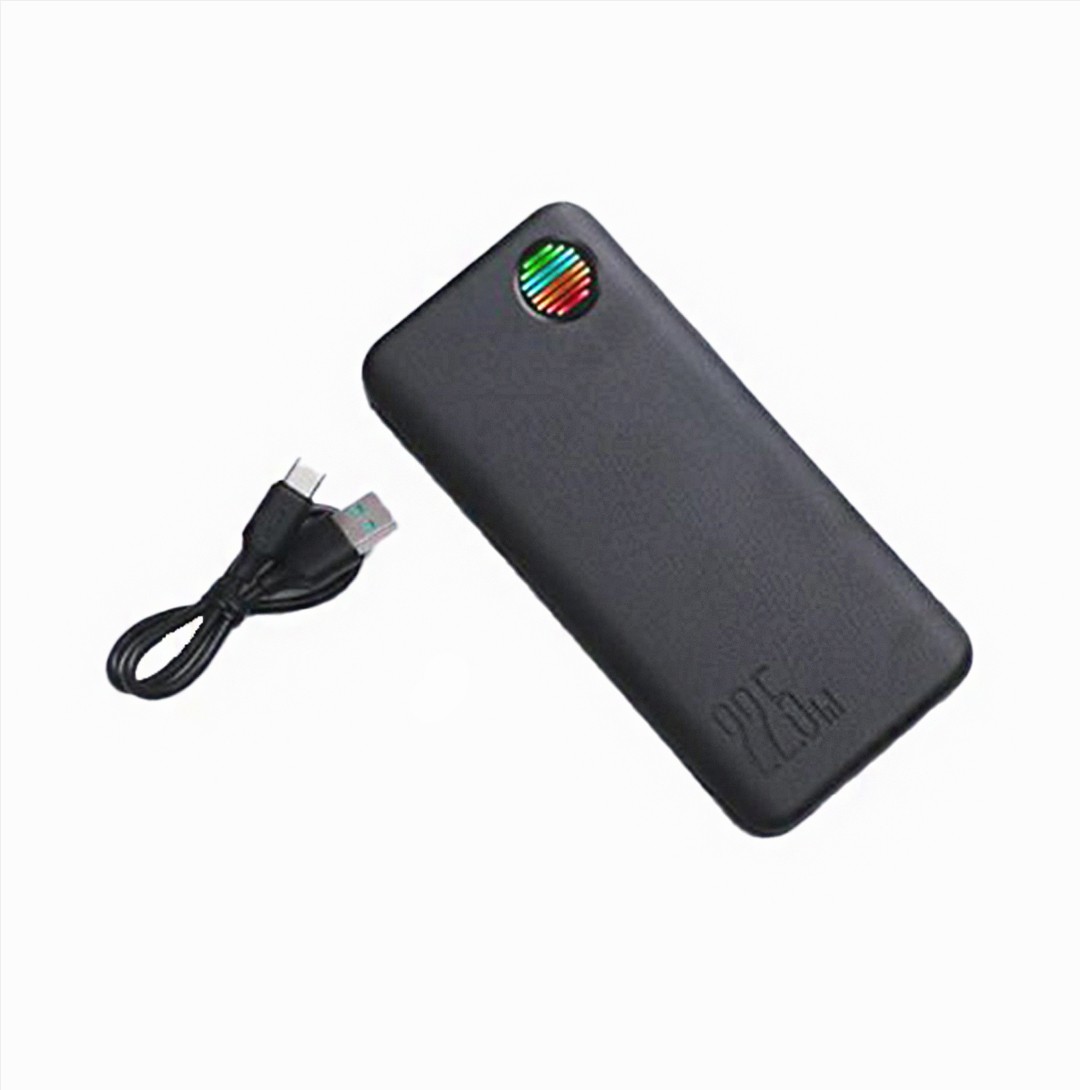 Joyroom JR-L014 22.5W 10000mAh Power Bank with Dual Cables - Black