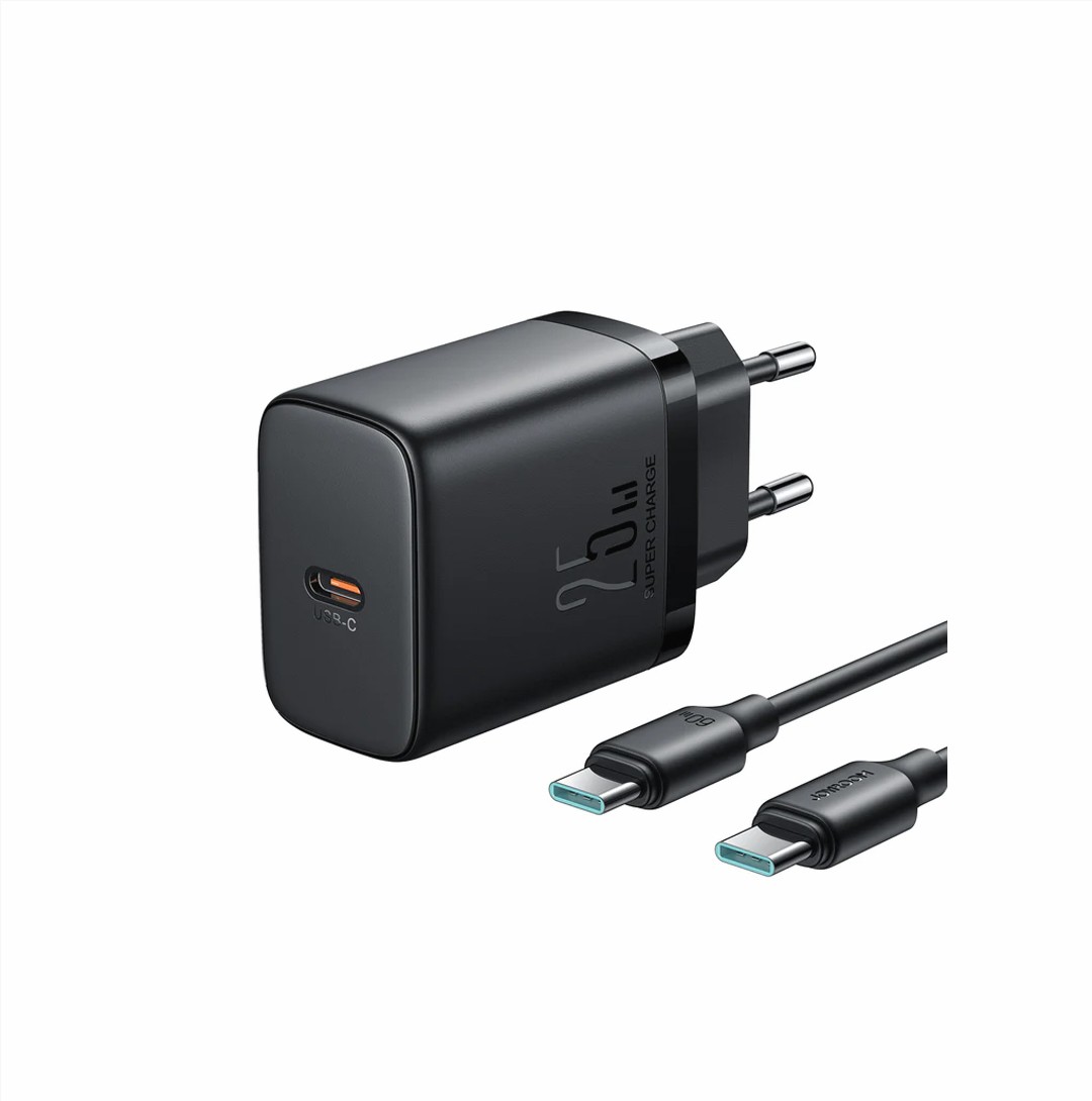 JOYROOM JR-TCF11EU 25W Fast Charger with USB-C to USB-C Cable